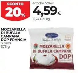 Coop Mozzarella di bufala campana dop FRANCIA offerta