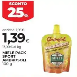 Coop Miele pack sport AMBROSOLI offerta