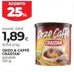 Coop Orzo & caffè CRASTAN offerta