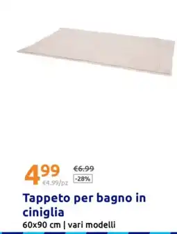 Action Tappeto per bagno in ciniglia offerta