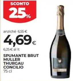 Coop Spumante brut muller thurgau CONCILIO offerta