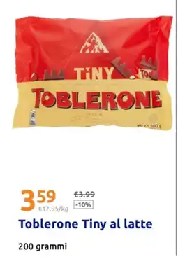 Action Toblerone Tiny al latte offerta