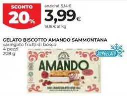 Coop Gelato biscotto amando SAMMONTANA offerta