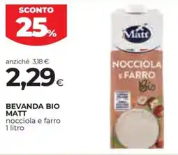 Coop Bevanda bio MATT offerta