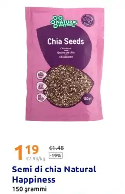 Action Semi di chia Natural Happiness offerta