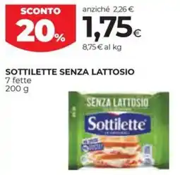 Coop Sottilette senza lattosio offerta