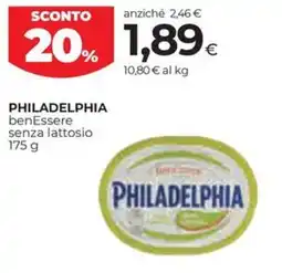 Coop PHILADELPHIA benEssere senza lattosio offerta