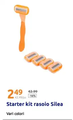 Action Starter kit rasoio Silea offerta
