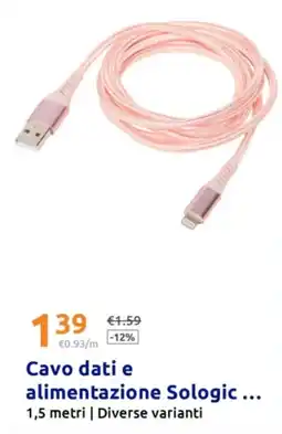 Action Cavo dati e alimentazione Sologic offerta