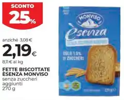 Coop Fette biscottate èsenza MONVISO offerta