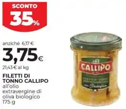 Coop Filetti di tonno CALLIPO offerta