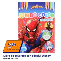 Action Libro da colorare con adesivi Disney offerta