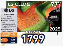 Unieuro LG SMART TV OLED AI 77B56 offerta