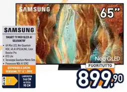 Unieuro SAMSUNG SMART TV NEO QLED AI QE65QN70F offerta