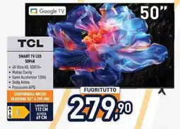 Unieuro TCL SMART TV LED 50P6K offerta