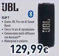 Unieuro JBL Flip 7 offerta