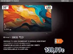 Unieuro HAI ER SMART TV H32K85 offerta