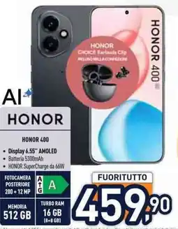 Unieuro Honor 400 offerta