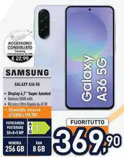 Unieuro SAMSUNG Galaxy A36 5G offerta