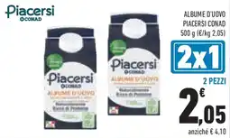 Conad Superstore Albume d'uovo PIACERSI CONAD offerta