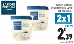 Conad Superstore Burrata di bufala SAPORI&DINTORNI CONAD offerta