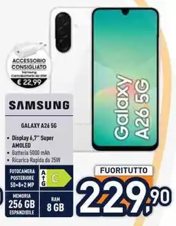 Unieuro SAMSUNG Galaxy A26 5G offerta