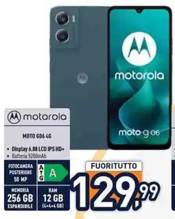 Unieuro motorola MOTO G06 4G offerta