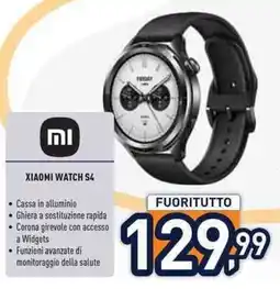 Unieuro XIAOMI watch S4 offerta