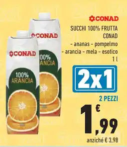 Conad Superstore Succhi 100% frutta CONAD offerta