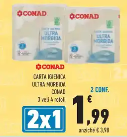 Conad Superstore Carta igienica ultra morbida CONAD offerta