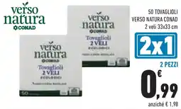 Conad Superstore 50 tovaglioli VERSO NATURA CONAD offerta