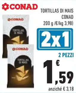 Conad Superstore Tortillas di mais CONAD offerta