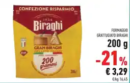 Conad Superstore Formaggio grattugiato biraghi offerta