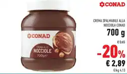 Conad Superstore Crema spalmabile alla nocciola CONAD offerta