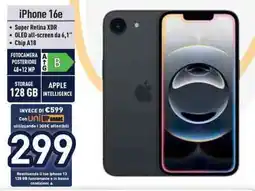 Unieuro iPhone 16e offerta
