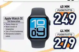 Unieuro Apple Watch SE 3rd Generation 40MM offerta
