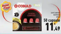 Conad Superstore Caffè corposo nespresso CONAD offerta