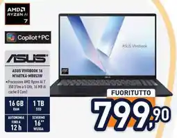 Unieuro ASUS VIVOBOOK 16 M1607KA-MB053W offerta
