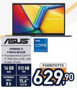 Unieuro ASUS VIVOBOOK 15 F1504VA-B0144W offerta