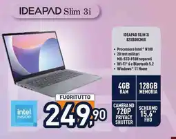 Unieuro Lenovo IDEAPAD SLIM 3i 82XB00CMIX offerta