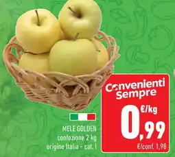 Conad Superstore Mele golden offerta