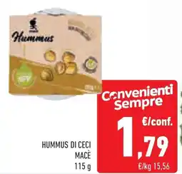 Conad Superstore Hummus di ceci macè offerta