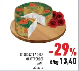 Conad Superstore Gorgonzola d.o.p. quattrorose SANTI offerta