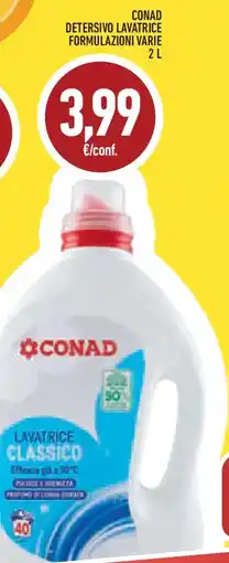 Conad Superstore Conad detersivo lavatrice formulazioni varie offerta