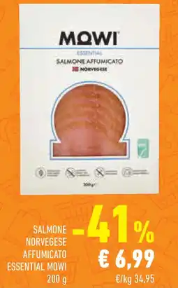 Conad Superstore Salmone norvegese affumicato essential MOWI offerta