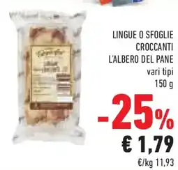Conad Superstore Lingue o sfoglie croccanti L'ALBERO DEL PANE offerta