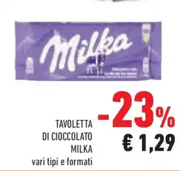 Conad Superstore Tavoletta di cioccolato MILKA offerta