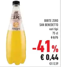 Conad Superstore Bibite zero SAN BENEDETTO offerta