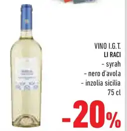 Conad Superstore Vino i.g.t. LI RACI offerta