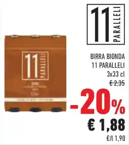 Conad Superstore Birra bionda 11 PARALLELI offerta